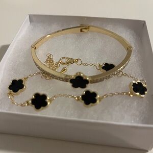 On Sale.     2 piece set back and gold